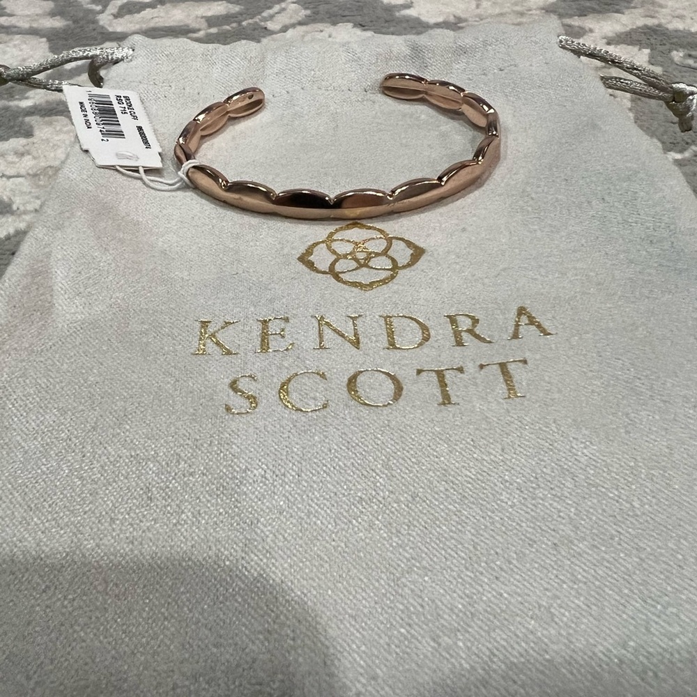 NWT Kendra Scott Rose Gold Brooke Cuff Bracelet